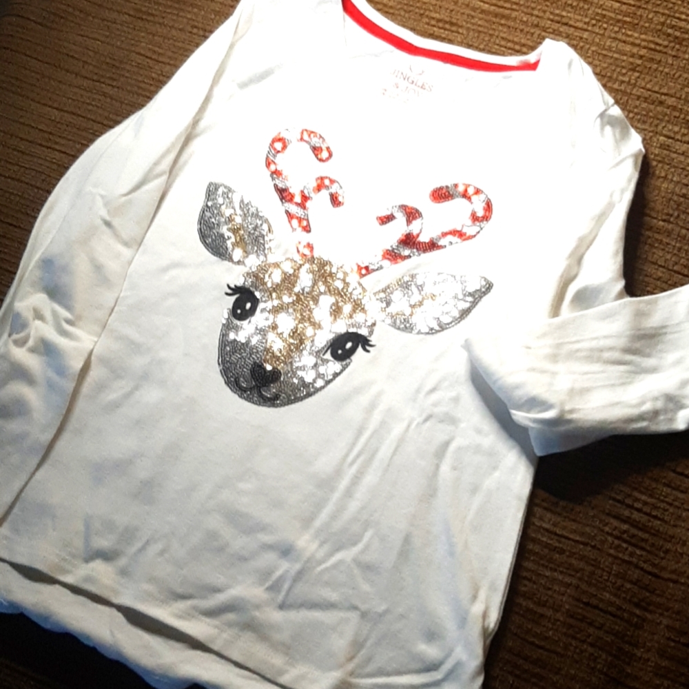Girls Christmas Tee L
